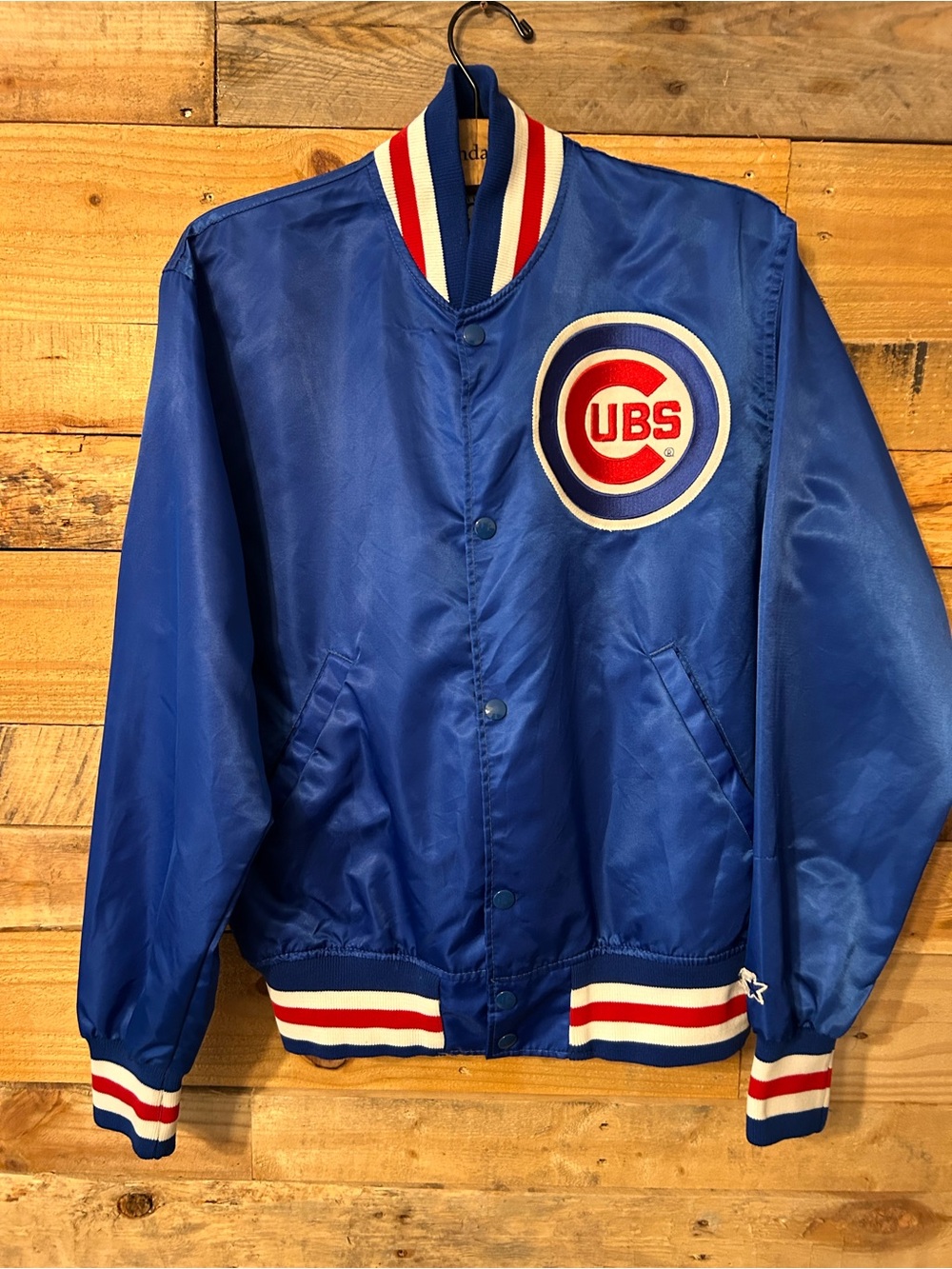 Vintage Chicago Cubs Satin Style Baseball Starter Jacket Sz M New Haven, CT